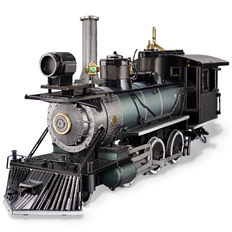 Piececool Mogul Locomotive -- 3-Star DIY 3D Metal Puzzle Kit, Train Model for Railway Enthusiasts, Brain Teaser for Adults & Teens