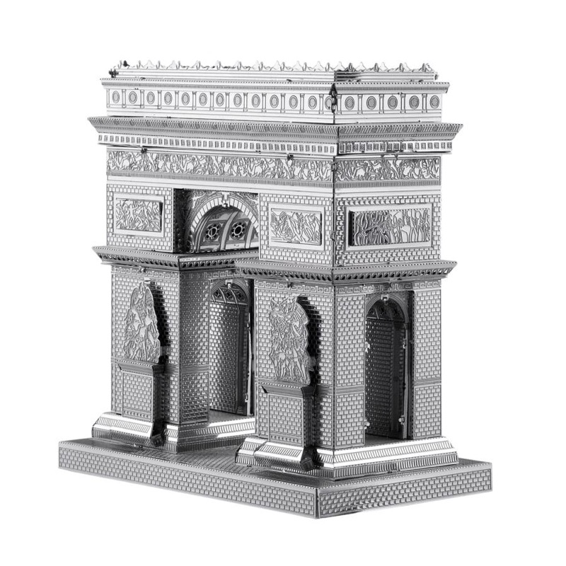 Piececool Arc De Triomphe -- 4-Star DIY 3D Metal Puzzle Kit, Famous Landmark Model for Home Decor, Brain Teaser for Adults & Teens