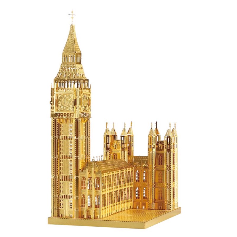 Piececool Big Ben -- 5-Star DIY 3D Metal Puzzle Kit, Famous Landmark Model for Home Decor, Brain Teaser for Adults & Teens