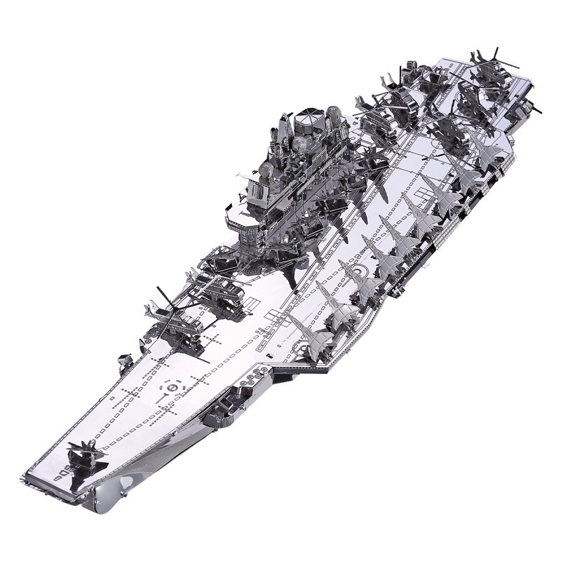 Piececool Plan Liaoning Cv-16 -- 5-Star DIY 3D Metal Puzzle Kit, Military Model for History Enthusiasts, Brain Teaser for Adults & Teens