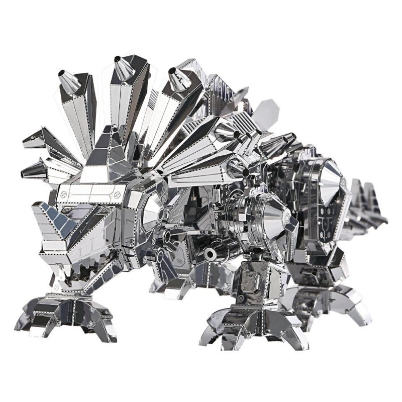 Piececool Stego the Dinosaur -- 6-Star High Difficulty DIY 3D Metal Model Kit, Dinosaur Model for Desktop Decoration, Gift for Adults & Collectors