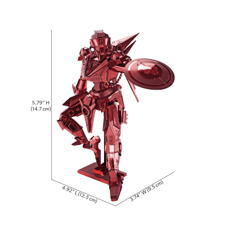 Piececool Shield Man -- 7-Star High Difficulty DIY 3D Metal Model Kit, Collectible Model for Display, Gift for Adults & Collectors