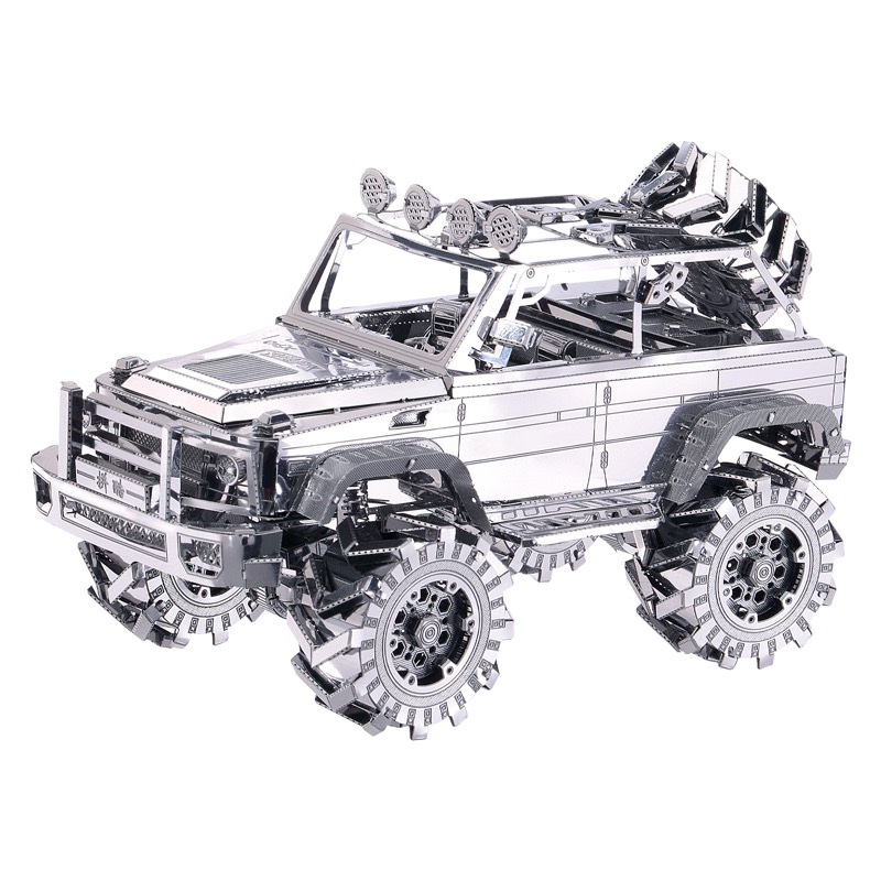 Piececool Suv Off-Road Vehicle -- 5-Star DIY 3D Metal Puzzle Kit, Vehicle Model for Car Enthusiasts, Brain Teaser for Adults & Teens