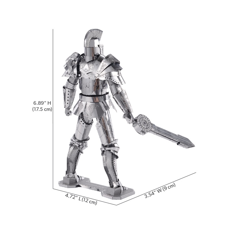Piececool Black Knight -- 5-Star DIY 3D Metal Puzzle Kit, Collectible Model for Home Decor, Brain Teaser for Adults & Teens