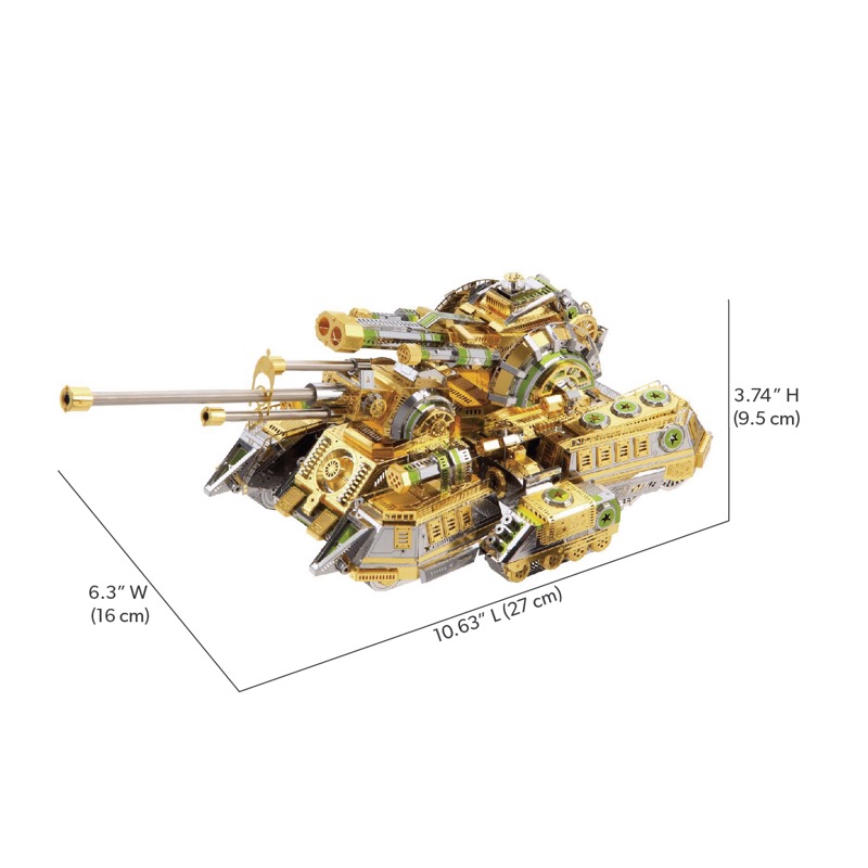 Piececool Skynet Spider Superheavy Tank -- 7-Star High Difficulty DIY 3D Metal Model Kit, Military Tank Model for History Enthusiasts, Gift for Adults & Collectors