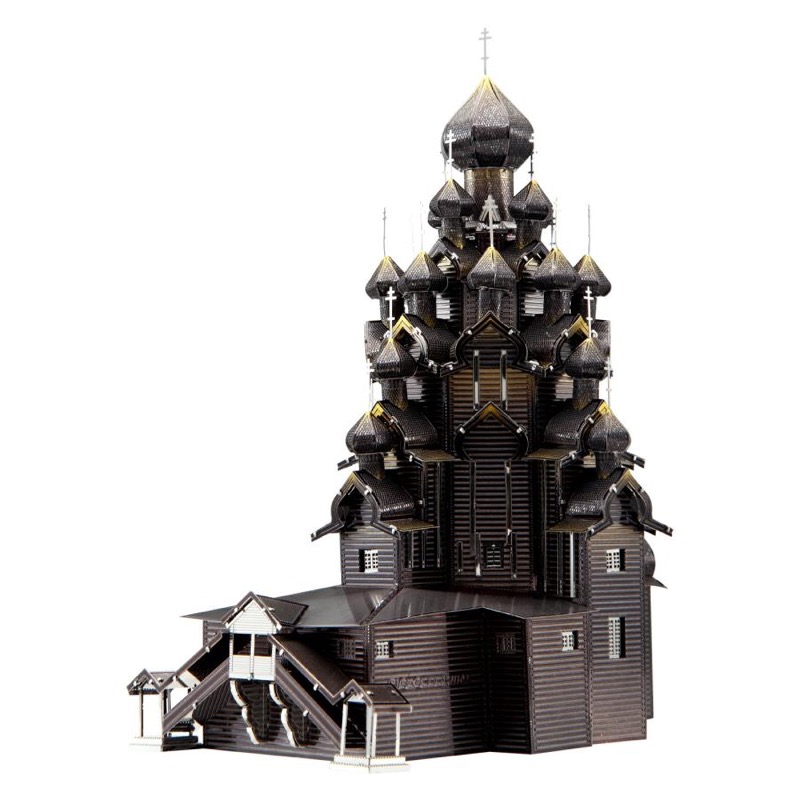Piececool Kizhi Church of the Transfiguration -- 6-Star High Difficulty DIY 3D Metal Model Kit, Famous Landmark Model for Home Decor, Gift for Adults & Collectors