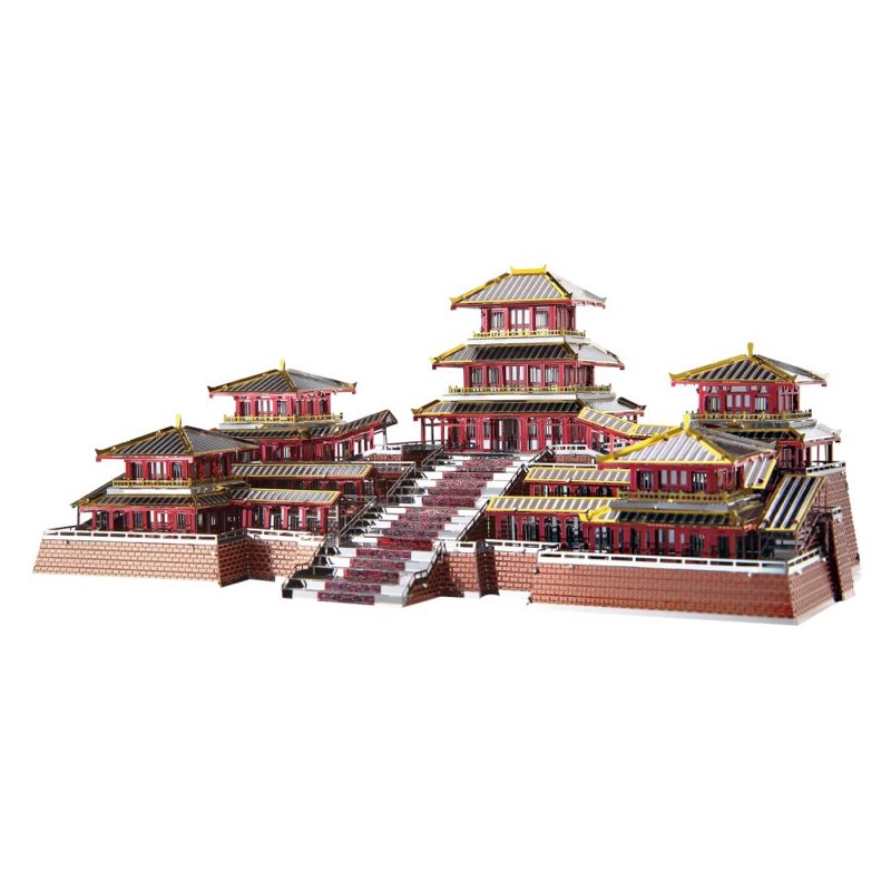 Piececool Epang Palace -- 5-Star DIY 3D Metal Puzzle Kit, Famous Landmark Model for Home Decor, Brain Teaser for Adults & Teens