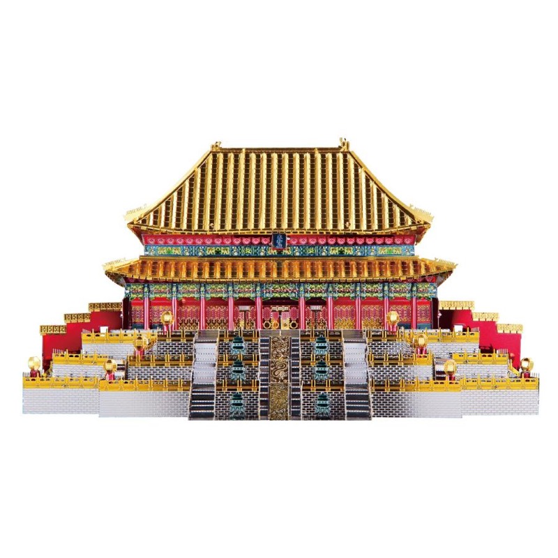 Piececool Hall of Supreme Harmony -- 5-Star DIY 3D Metal Puzzle Kit, Famous Landmark Model for Home Decor, Brain Teaser for Adults & Teens