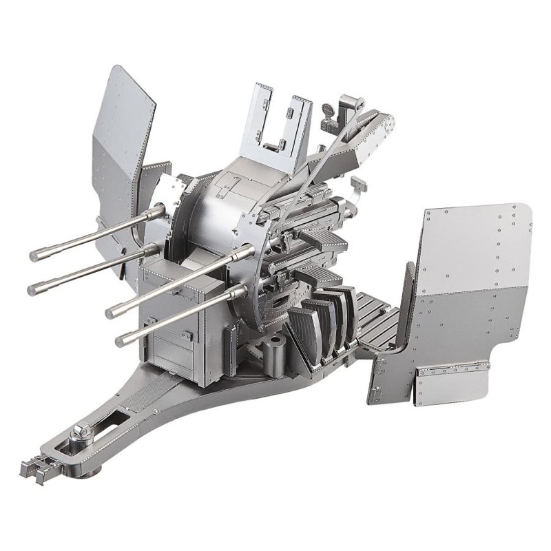 Piececool 20mm Flakvierling 38 -- 4-Star DIY 3D Metal Puzzle Kit, Anti-Aircraft Gun Model for Military Enthusiasts, Brain Teaser for Adults & Teens