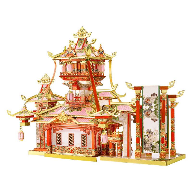 Piececool Cloth Store -- 3-Star DIY 3D Metal Puzzle Kit, Traditional Chinese Model for Home Decor, Brain Teaser for Adults & Teens