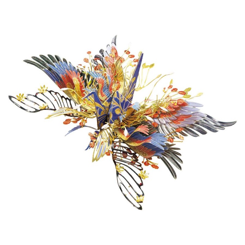 Piececool Peace -- 2-Star DIY 3D Metal Puzzle Kit, Traditional Chinese Model for Home Decor, Brain Teaser for Adults & Teens
