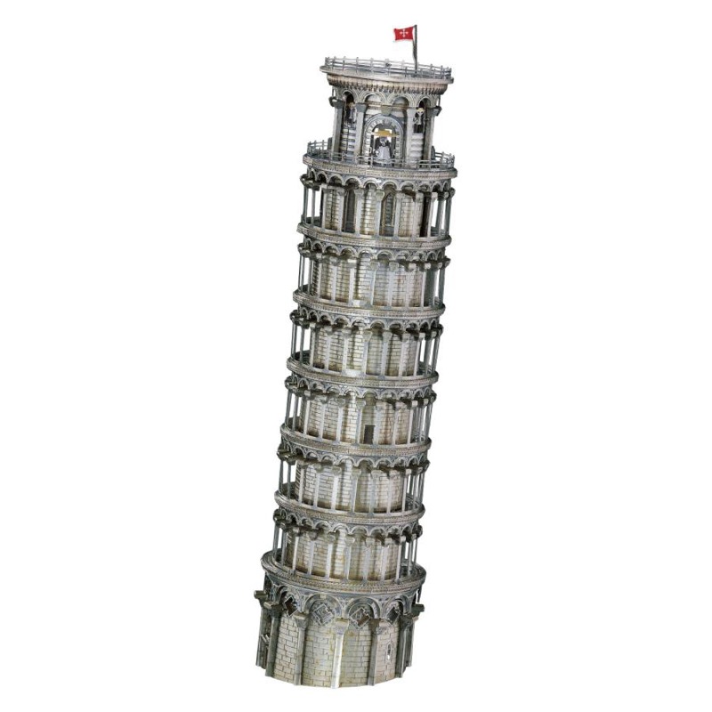 Piececool Leaning Tower of Pisa -- 4-Star DIY 3D Metal Puzzle Kit, Architectural Model for Home Decor, Brain Teaser for Adults & Teens