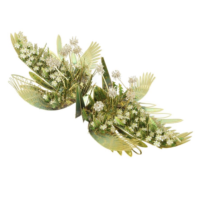 Piececool Dandelion -- 2-Star DIY 3D Metal Puzzle Kit, Traditional Chinese Model for Home Decor, Brain Teaser for Adults & Teens