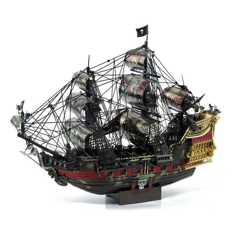 Piececool THE QUEEN ANNE’S REVENGE (Large) -- 5-Star DIY 3D Metal Puzzle Kit, Pirate Ship Model for Collectors, Brain Teaser for Adults & Teens