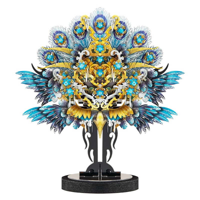 Piececool Hera -- 3-Star DIY 3D Metal Puzzle Kit, Traditional Chinese Model for Home Decor, Brain Teaser for Adults & Teens