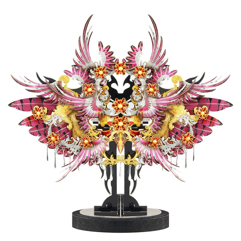 Piececool Flamingo -- 3-Star DIY 3D Metal Puzzle Kit, Traditional Chinese Model for Home Decor, Brain Teaser for Adults & Teens