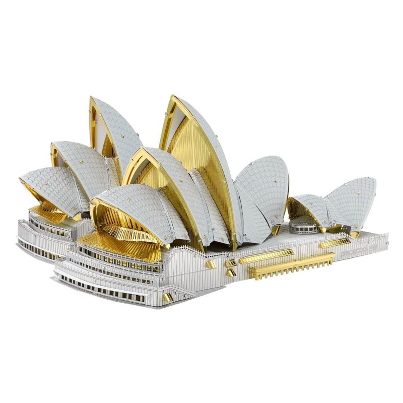 Piececool SYDNEY OPERA HOUSE(Large) -- 4-Star DIY 3D Metal Puzzle Kit, Famous Landmark Model for Home Decor, Brain Teaser for Adults & Teens