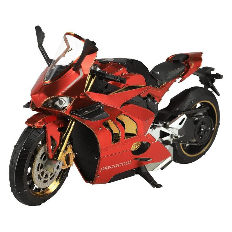 Piececool Motorcycle III -- 5-Star DIY 3D Metal Puzzle Kit, Motorcycle Model for Collectors, Brain Teaser for Adults & Teens