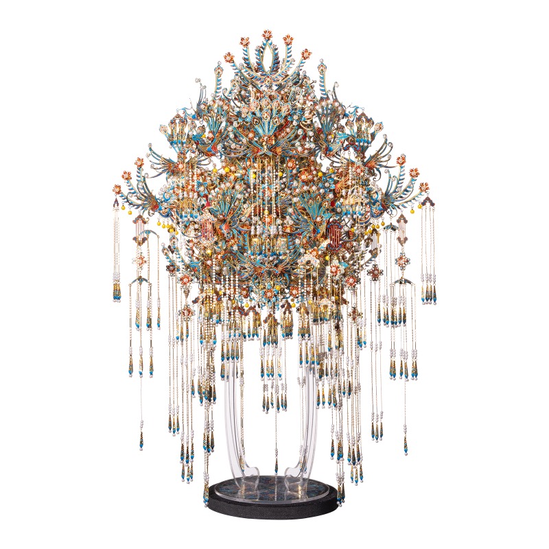Piececool Kingfisher Phoenix Coronet – 7-Star High Difficulty DIY 3D Metal Model Kit for Adults, Ornate Crown Puzzle for Home Decor, Collection, or Gift