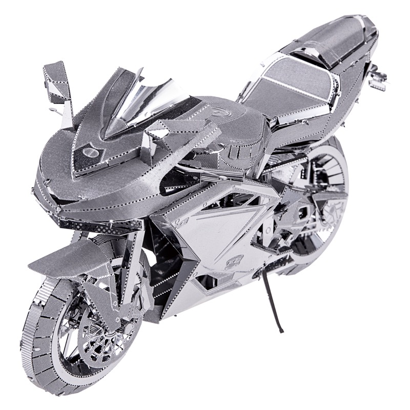Piececool Motorcycle I -- 5-Star DIY 3D Metal Puzzle Kit, Motorcycle Model for Collectors, Brain Teaser for Adults & Teens