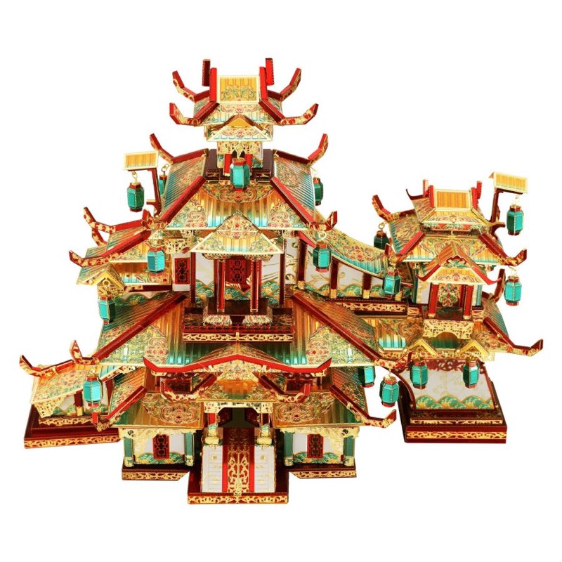 Piececool Yihong Garden -- 4-Star DIY 3D Metal Puzzle Kit, Traditional Chinese Model for Home Decor, Brain Teaser for Adults & Teens